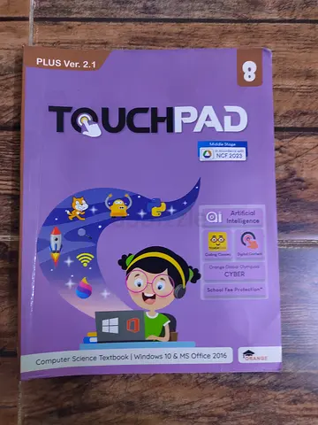 TouchPad Computer Science Textbook (Grade 8) - Windows 10  MS Office 2016, PLUS Ver. 2.1