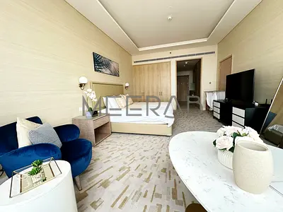 Fully Furnished Studio | High Floor | Vacant | Palm View + Sea View