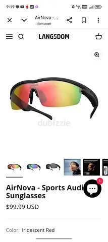 AirNova Sports Audio Sunglasses
