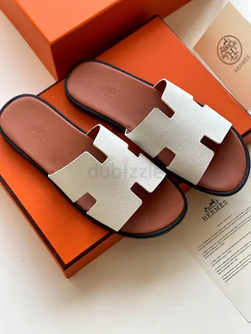​Hermès Mens Sandals - White Leather