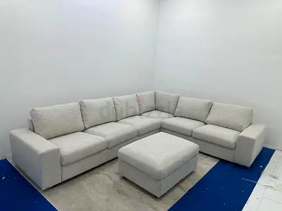 Same like new condition Ikea vimle corner sofa with footstool