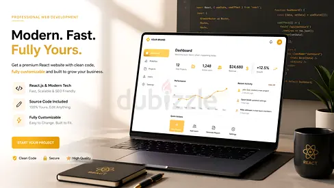 Web development + Lead Generation System / React Js / Design