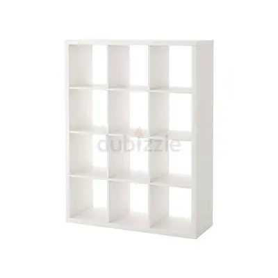 White 4x4 Cube Shelf Unit — Good Condition