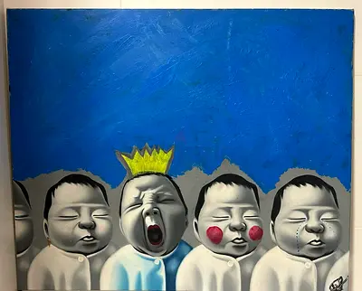 Painting /print mixed media