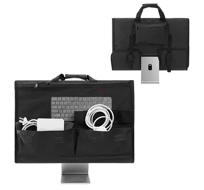 Adjustable Travel Carrying Case for 24 Desktop Monitor (Universal), Protective Storage Bag for iMac