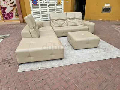Italian Natuzzi L shape sofa