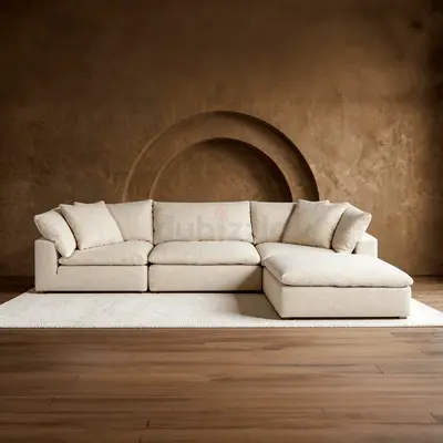 Marina home feather 🪶 filled modular sofa with ottoman