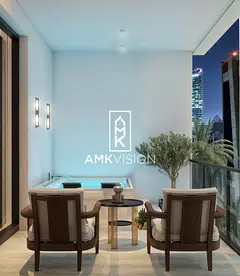 Luxury 2BR with Private Pool | Corner Unit | MBZ Road View | 1% Plan