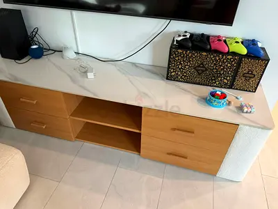 Couch, TV unit and coffee table (from the Home)