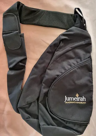 Black Jumeirah Branded Sling Bag / Crossbody Bag, Brand New