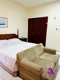 Furnished Studio Available In Greece Cluster @3000 Without Bills/// yearly option also available by