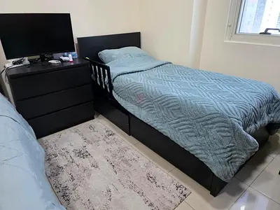 IKEA MALM Bedroom Storage  Single Bed Set – Black-Brown – Great Condition(Slightly negotiable)