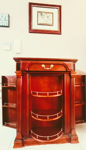 Solid Wood Bar with rotating doors