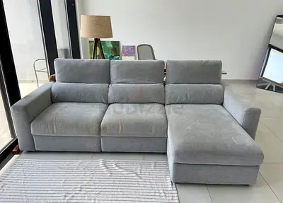 IKEA Eskilstuna Sectional Sofa-Bed With Storage Light Grey