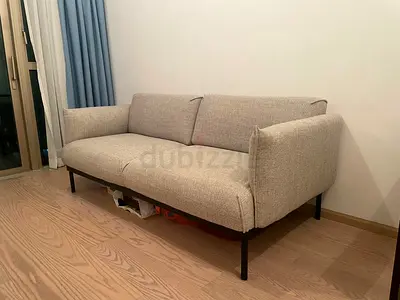 Ikea Applaryd gray beige color 3 seater sofa