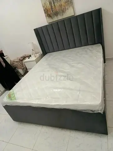 Queen size Bed with mattress 150x190cm.  Same day delivery available