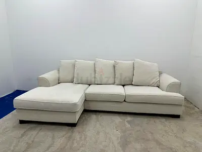 Almost like new condition the one brand Kingston lshape sofa