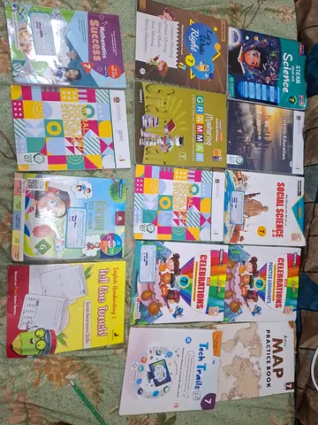 Grade 7 textbooks Sharjah indian school girls