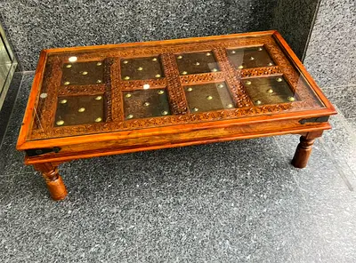 Marina antique solid wood coffee table - center table