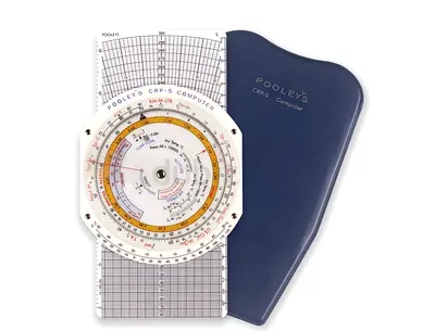 Pooleys CRP-5 Aviation Flight Computer (E6B Style) with Case