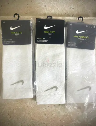 Nike Elite Crew Socks White Dri-FIT Original (Unisex, Premium Quality)