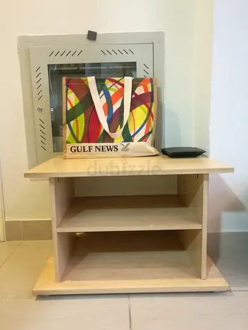 IKEA Wooden TV table with shelfs CLEARANCE