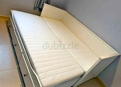 Ikea L shape sofa store cum bed and you can fix the storage lift or right