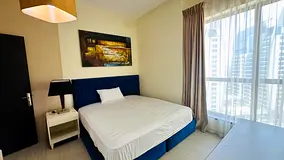 Furnished standard room/ next to tram/ marina view/ shams 1 , JBR