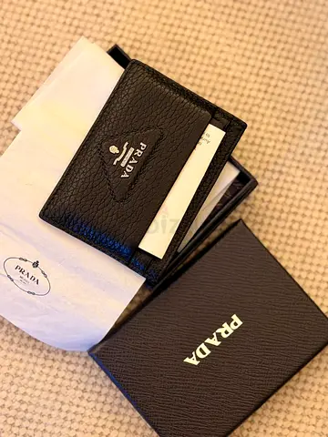 PRADA Black Card Holder – Made in Italy