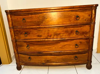 Marina solid wood chest of drawers