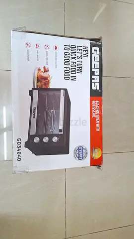 Geepas Electric Oven with Rotisserie (G034040) - Boxed, Unused