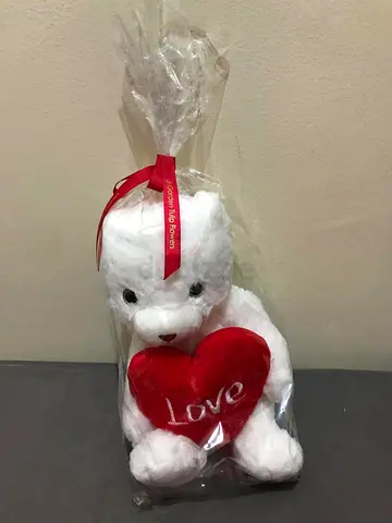 BEAUTIFUL TEDDY BEAR with RED HEART** PERFECT GIFT