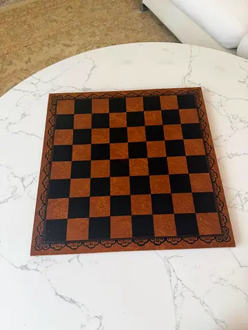 Wooden Chess/Checkers Board - Classic Foldable Design
