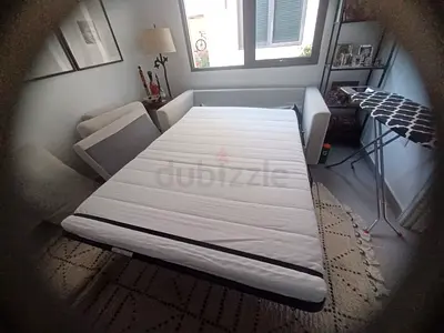 VIMLE Fold-out Sofa Bed with Mattress — Good Condition