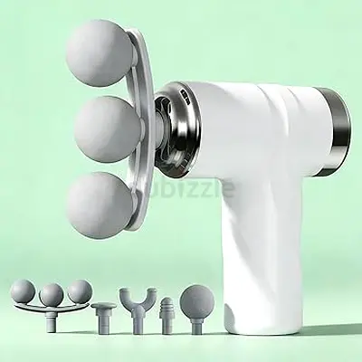 Handheld Percussion Massage Gun with Multiple Heads - Lightly Used