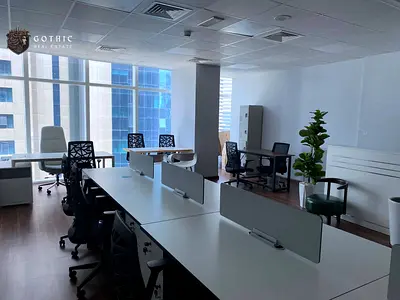 Fully Furnished & Fitted Office | Park Lane Tower, Business Bay | 521 Sqft | Ready to Move