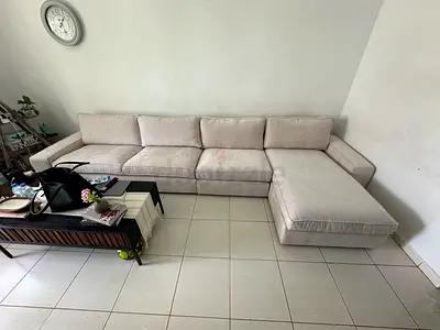 IKEA Kivik Lshape sofa five seater beige color