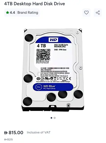 Hard drive brand new 4TB