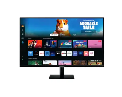 Samsung 27 Inch M5 FHD Smart Monitor With Speakers And Remote LS27DM502