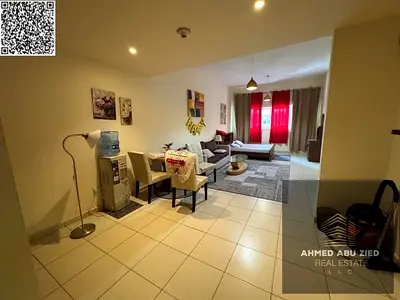 أكبر ستوديو مفروش بالكامل للإيجار في عجمان الراشدية 3 أبراج عجمان ون بمساحة واسعة ومسبح وحديقة وباركينج مجاني بسعر 29,000