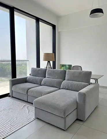 Ikea eskilstuna L shape sofa under storage