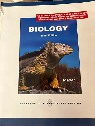 Biology (Tenth Edition) by Mader - International Student Edition
