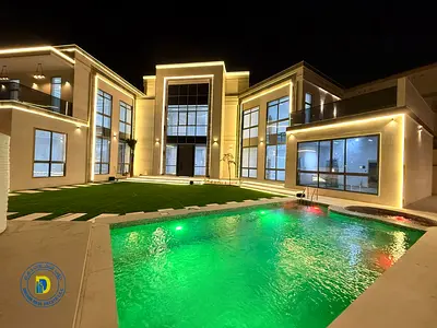 In Al Yasmin, a luxurious 10,300 sq ft villa for those with discerning tastes, featuring 6 bedrooms, a swimming pool, and a gym. Electricity, water,AC