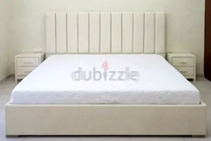 Brend New fabric wooden King size 180x200 Bed with Madical Matress Available