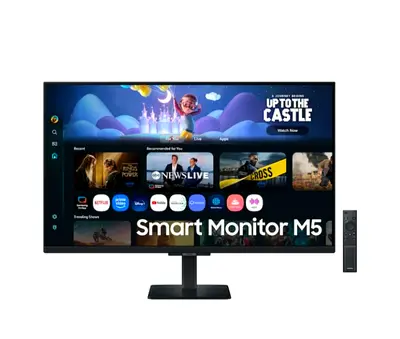samsung 32 inch Smart Monitor M5 FHD, SmartTV Apps, Knox Security, Gaming Hub, (without Stand)