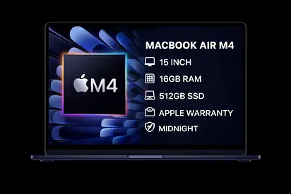 MacBook Air M4 15” – 16GB RAM / 512GB SSD - Midnight