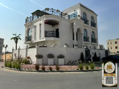 A distinctive villa for sale featuring five spacious bedrooms, a private pool, a maid's terrace, and a barbecue area – perfect for relaxation and leis