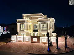 Luxury classic villa for sale in Al Helio 2, Ajman, situated on a prime plot directly overlooking a