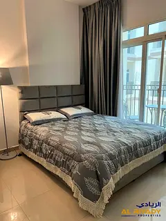 Furnished Studio | Balcony | Courtyard View | May Residence Tower 2