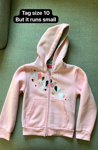 Hoodie jacket for 7-9Y girl